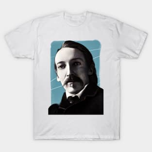 Scottish novelist Robert Louis Stevenson illustration T-Shirt